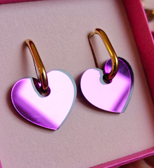 IHANA jättisydän lilapeili