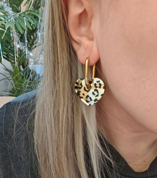 IHANA jättisydän kultaleopardi