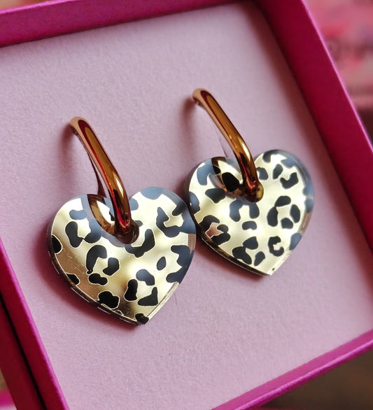 IHANA jättisydän kultaleopardi