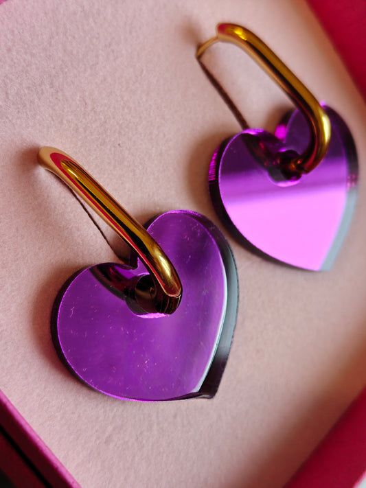 IHANA jättisydän lilapeili