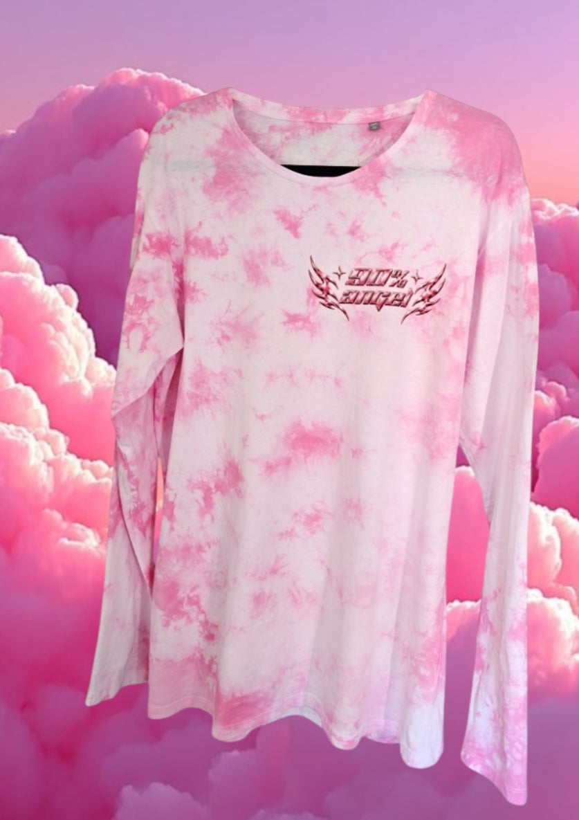 PINK SKIES pitkähihainen XL